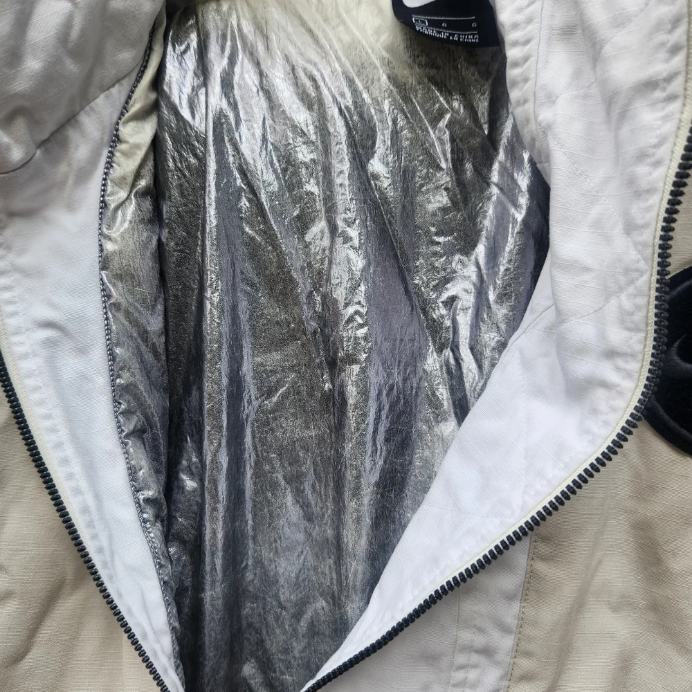NIKE Air Force Jacket Men's Large White Pullover Half Zip Snowboard Ski Hoodie - Picture 9 of 16